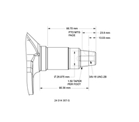 Kohler Part # 24014357S Short Tapered Crankshaft